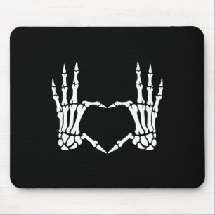 Skelet Handen Hart Teken Retro Halloween Kostuum Muismat