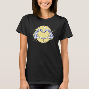 Skelet Handen Hart Teken Retro Halloween Kostuum T-shirt
