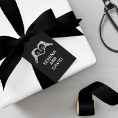 Skelet Handen Hart Wedding Cadeaulabel