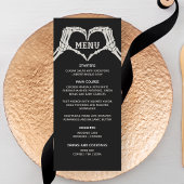 Skelet Handen Hart Wedding Menu