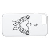 Skelet handen maken een hart Case-Mate iPhone case (Achterkant (Horizontaal))