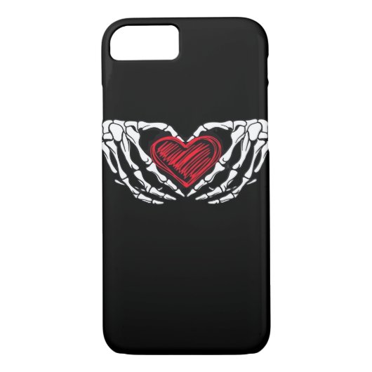 Skelet Handen Met Hart Klassiek Case-Mate iPhone Case (Achterkant)
