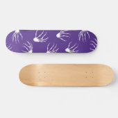 Skelet Handen - Paarse Persoonlijk Skateboard (Horizontaal)