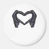 Skelet handen vormen een hart magneet (Voorkant)