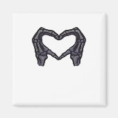 Skelet handen vormen een hart magneet (Voorkant)