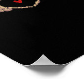 Skelet Handen Vrouwen Skelet Handen Halloween Poster (Hoek)