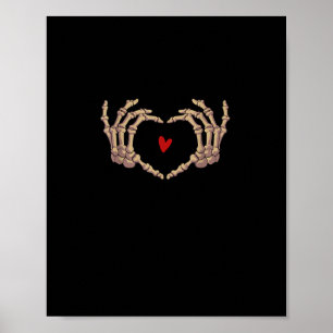 Skelet Handen Vrouwen Skelet Handen Halloween Poster