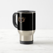 Skelet Handen Vrouwen Skelet Handen Halloween Reisbeker (Voorkant links)