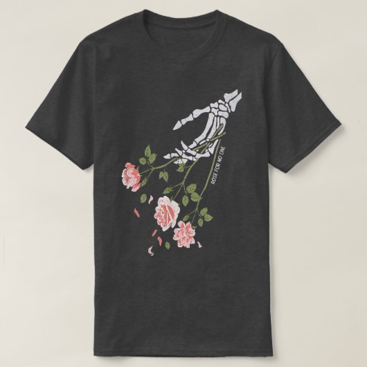 Skelet Handje Roos voor één Bot Kostuum H T-shirt (Design voorkant)