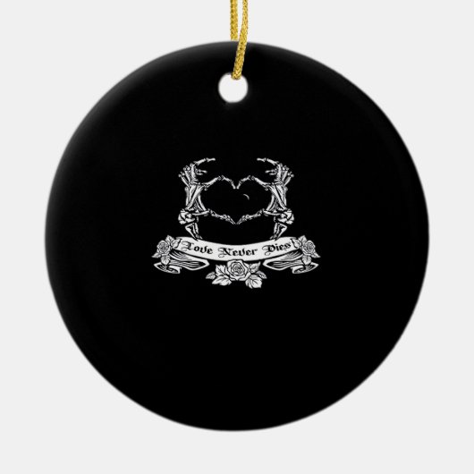 Skelet handontwerp keramisch ornament (Voorkant)