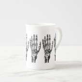  skelet handpatroon porselein kop (Voorkant rechts)