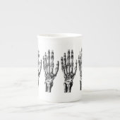  skelet handpatroon porselein kop (Voorkant)