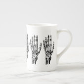  skelet handpatroon porselein kop (Rechts)