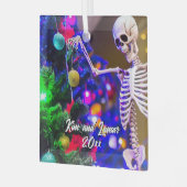 Skelet Hangende Kleurrijke Ornamenten Kerst (Voorkant links)