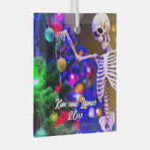 Skelet Hangende Kleurrijke Ornamenten Kerst (Voorkant Rechts)