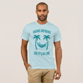 Skelet Hangmat 'Nietsdoen' - Grappig T-shirt (Voorkant volledig)