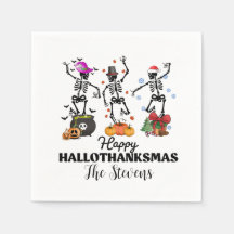 Skelet Happy Hallothanksmas