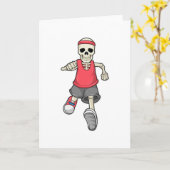 Skelet hardlopen met hoofdband kaart (Gele Bloem)