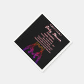 Skelet hart Baby shower Servet (Hoek)