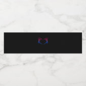 Skelet Hart Biseksueel LGBT-Q Pride Skull Hand Waterfles Etiket (Enkel label)