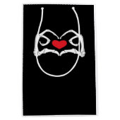 Skelet hart en handen grappig medium cadeauzakje (Voorkant)