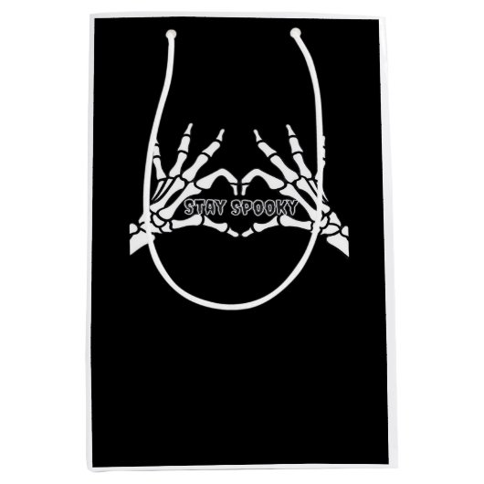 Skelet Hart en Handen Klassiek Design Medium Cadeauzakje (Voorkant)