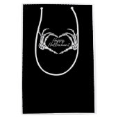 Skelet Hart Handen, Gelukkig Halloween Skelet, Ha Medium Cadeauzakje (Voorkant)