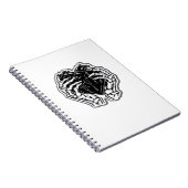 Skelet hart handen grappig notitieboek (Rechterzijde)