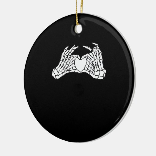 Skelet Hart Handen - Licht Keramisch Ornament (Links)