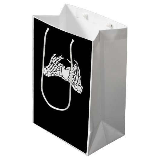 Skelet Hart Handen - Licht Medium Cadeauzakje (Voorkant Gekanteld)
