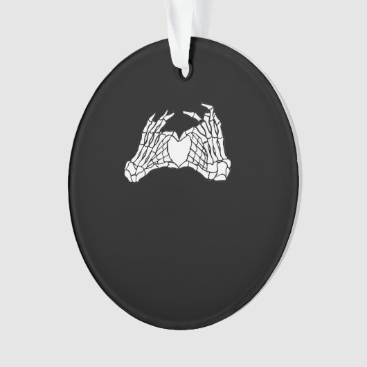 Skelet Hart Handen - Licht Ornament (voorkant)