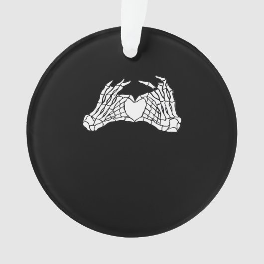 Skelet Hart Handen - Licht Ornament (voorkant)