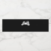 Skelet Hart Handen - Licht Waterfles Etiket (Enkel label)