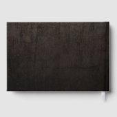 Skelet Hart Monogram Gothic Halloween Bruiloft Gastenboek (Achterkant)