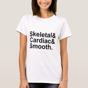 Skelet Hart Spierweefsel   3 Soorten Spieren T-shirt