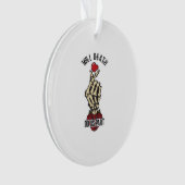 Skelet Hart Tot De Dood Doet Ons Uit Ornament (voorkant)