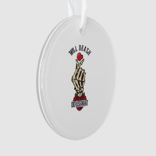 Skelet Hart Tot De Dood Doet Ons Uit Ornament (voorkant)