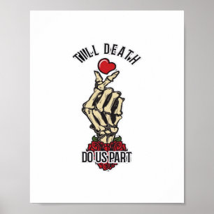 Skelet Hart Tot De Dood Doet Ons Uit Poster