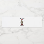 Skelet Hart Tot de Dood Ons Scheidt Waterfles Etiket (Enkel label)