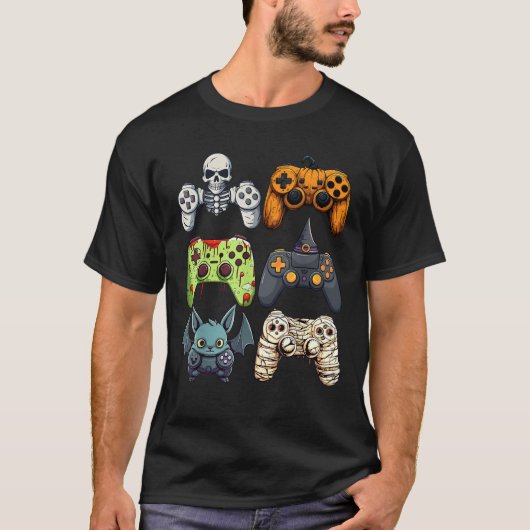Skelet Heks Zombie Mumie T-shirt (Voorkant)