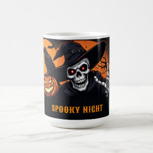 Skelet Heksenhoed Pompoen Halloween Gloeit 🍂 Koffiemok