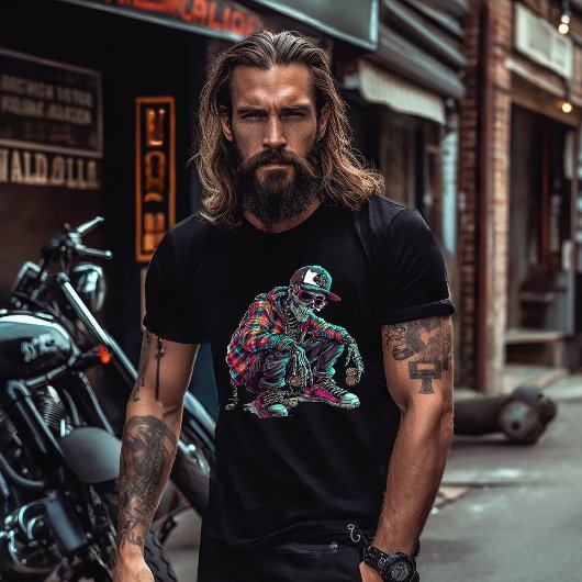 Skelet Hobo Squatting T-shirt