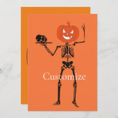 Skelet Holding Schedel Thunder_Cove Kaart (Voorkant / Achterkant)