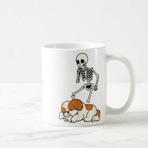 Skelet Hond Halloween Skelet Jacht Shih Tzu S Koffiemok