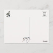Skelet Horse Carraige Briefkaart (Achterkant)