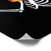 Skelet Hotdog Halloween Poster (Hoek)