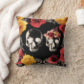 Skelet Huid Rood Gele Herfst Florenz Sierkussen (Deken)