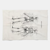 Skelet Humaan Anatomie Bot Botten Theedoek (Horizontaal)