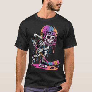 Skelet IJshockey Druppel Jeugd Jongens Druppelend T-shirt