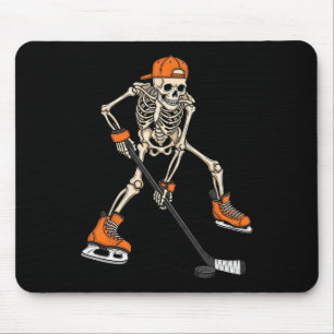 Skelet IJshockey Halloween Kostuum Cadeau Voor Man Muismat